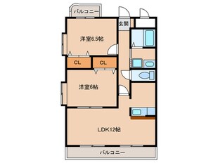 梅坪丸太マンションの物件間取画像